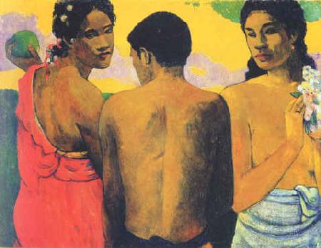 Paul Gauguin Three Tahitians France oil painting art